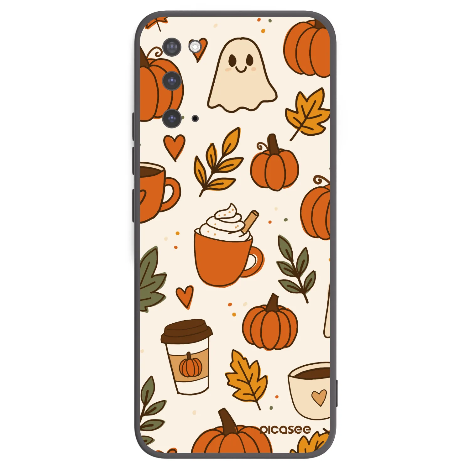 Picasee silikonowe czarne etui na Samsung Galaxy S20 G980F - Fall vibes