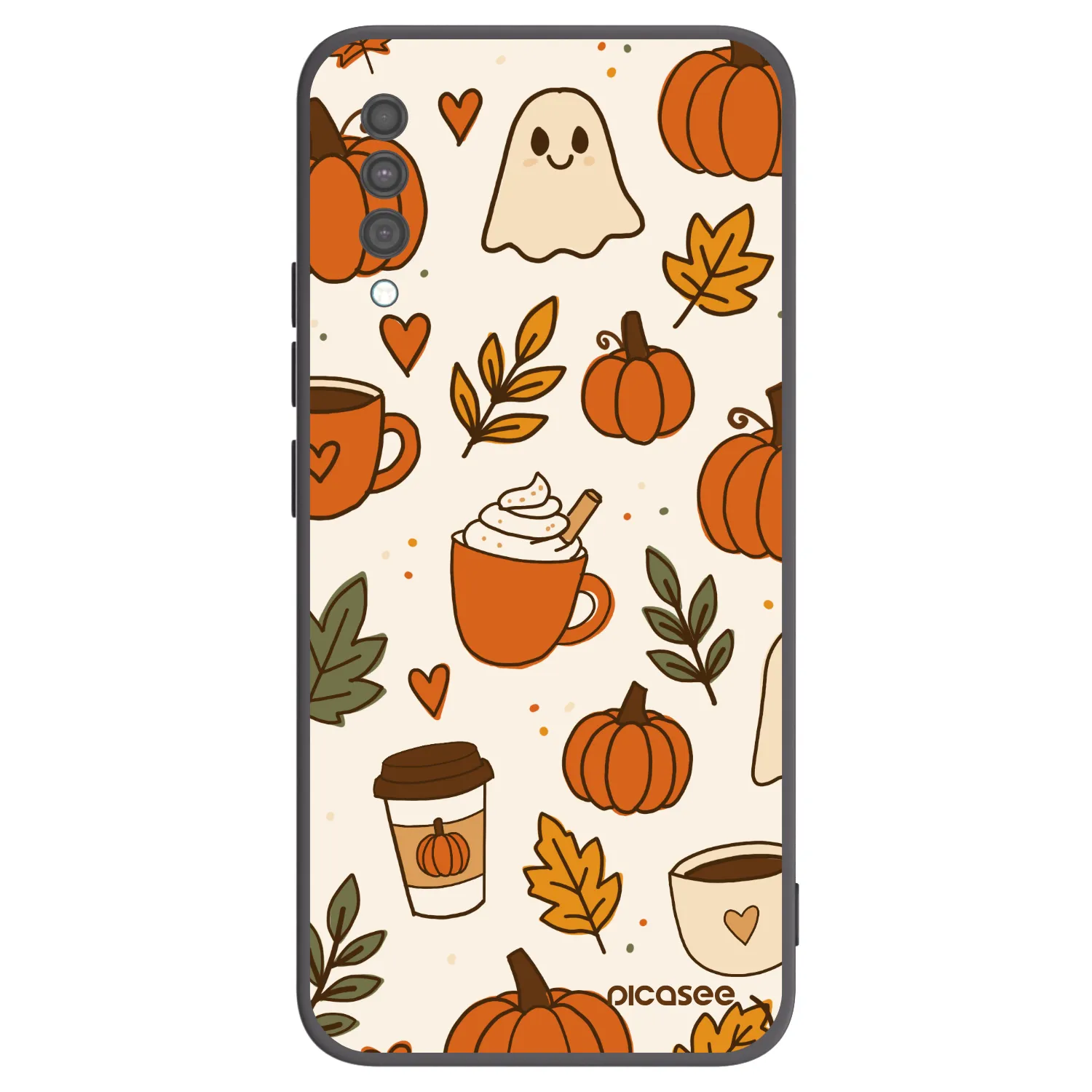 Picasee silikonowe czarne etui na Samsung Galaxy A30s A307F - Fall vibes