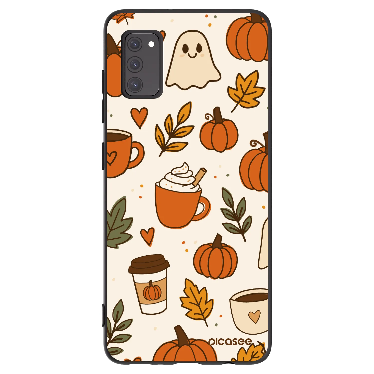 Picasee silikonowe czarne etui na Samsung Galaxy A41 A415F - Fall vibes