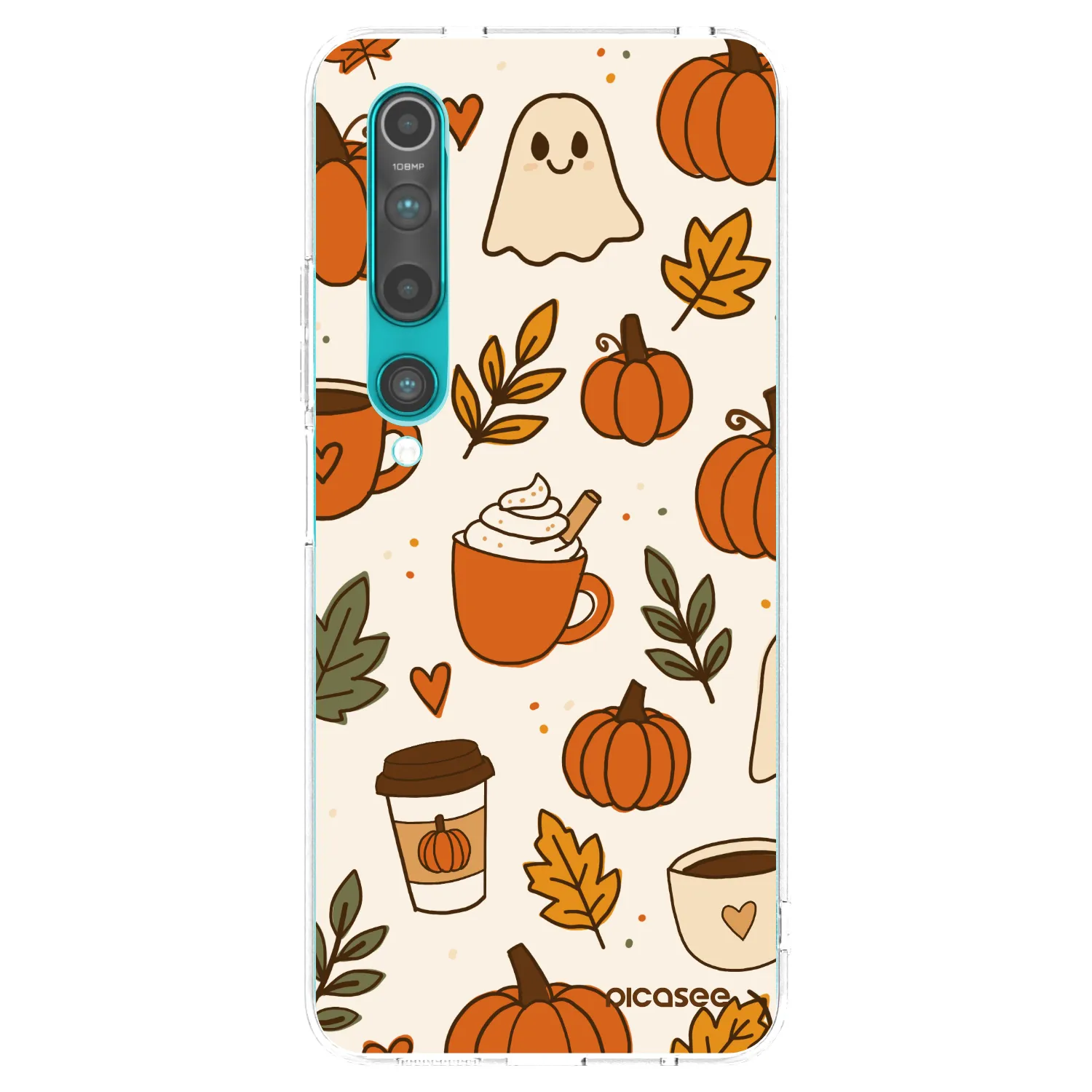Picasee silikonowe przeźroczyste etui na Xiaomi Mi 10 - Fall vibes