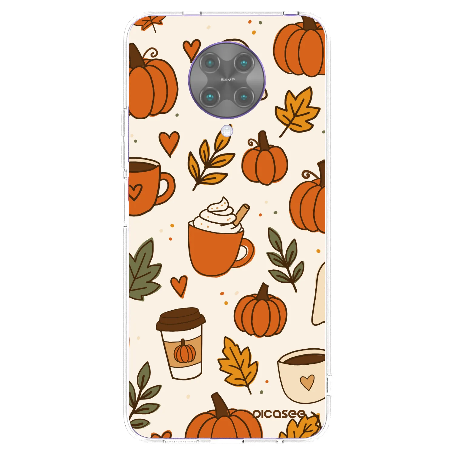 Picasee silikonowe przeźroczyste etui na Xiaomi Poco F2 Pro - Fall vibes