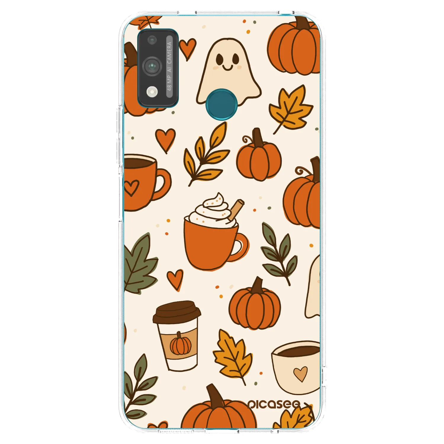 Picasee silikonowe przeźroczyste etui na Honor 9X Lite - Fall vibes