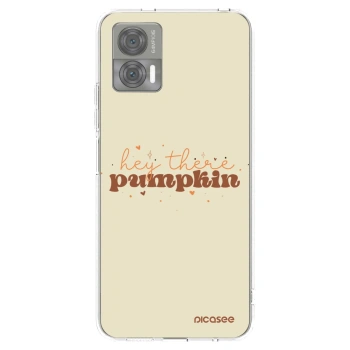 Picasee silikonowe przeźroczyste etui na Motorola Edge 30 Neo - Hey there pumpkin