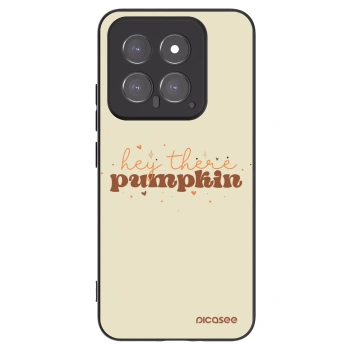 Picasee silikonowe czarne etui na Xiaomi 14 - Hey there pumpkin