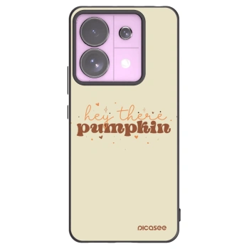 Picasee silikonowe czarne etui na Xiaomi Redmi Note 13 Pro 5G - Hey there pumpkin