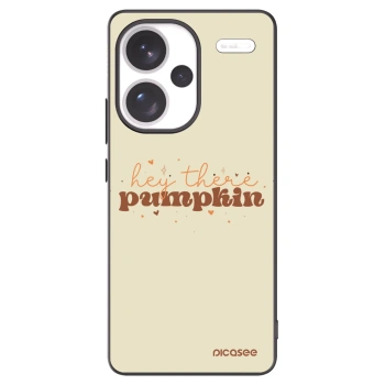 Picasee silikonowe czarne etui na Xiaomi Redmi Note 13 Pro+ 5G - Hey there pumpkin