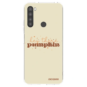 Picasee silikonowe przeźroczyste etui na Xiaomi Redmi Note 8 - Hey there pumpkin