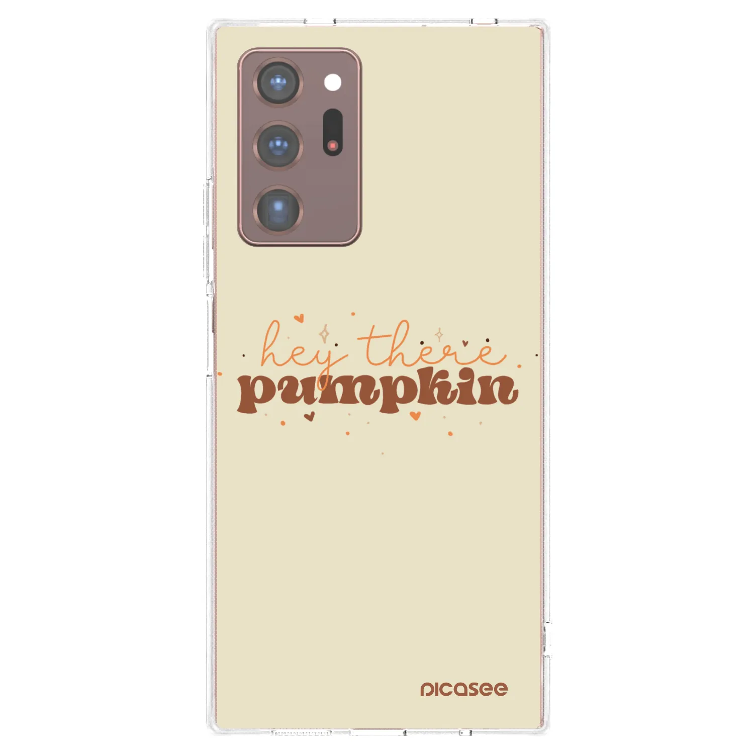 Picasee silikonowe przeźroczyste etui na Samsung Galaxy Note 20 Ultra - Hey there pumpkin
