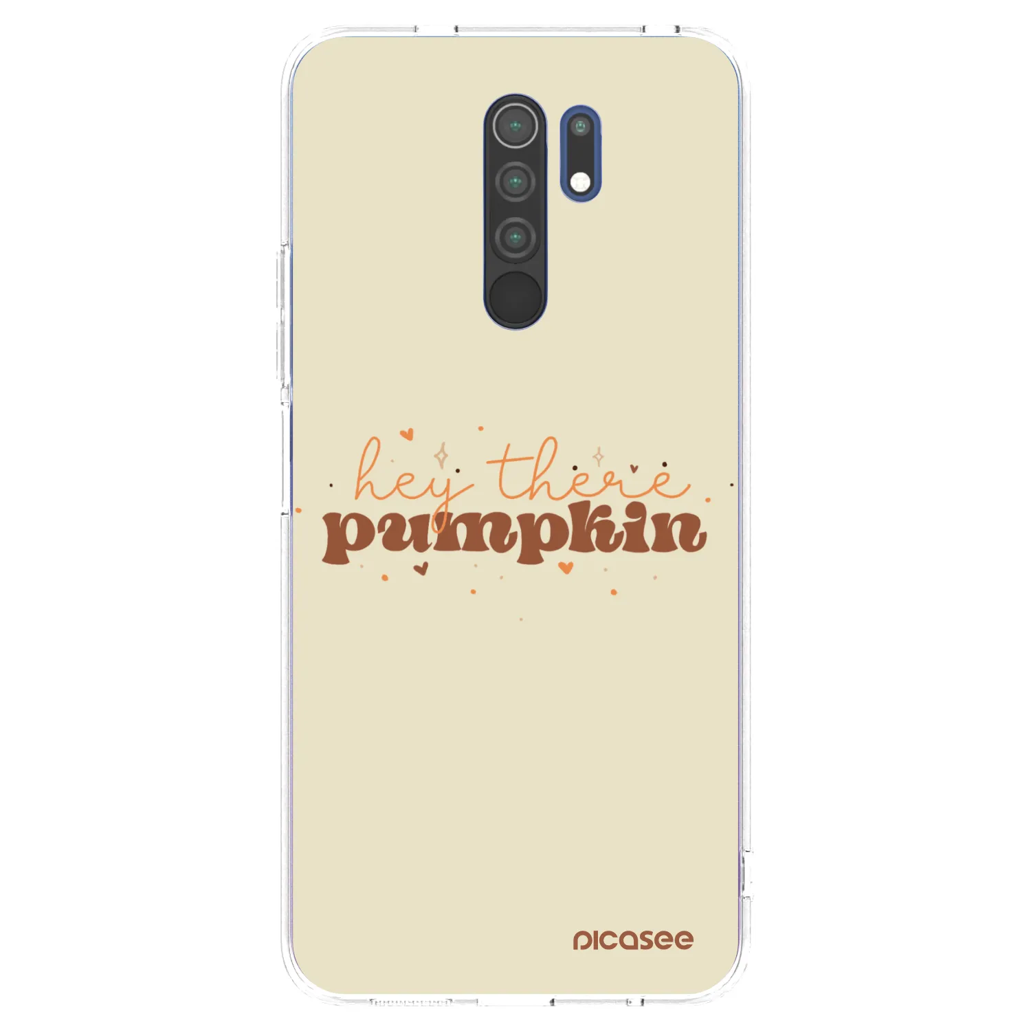 Picasee silikonowe przeźroczyste etui na Xiaomi Redmi 9 - Hey there pumpkin