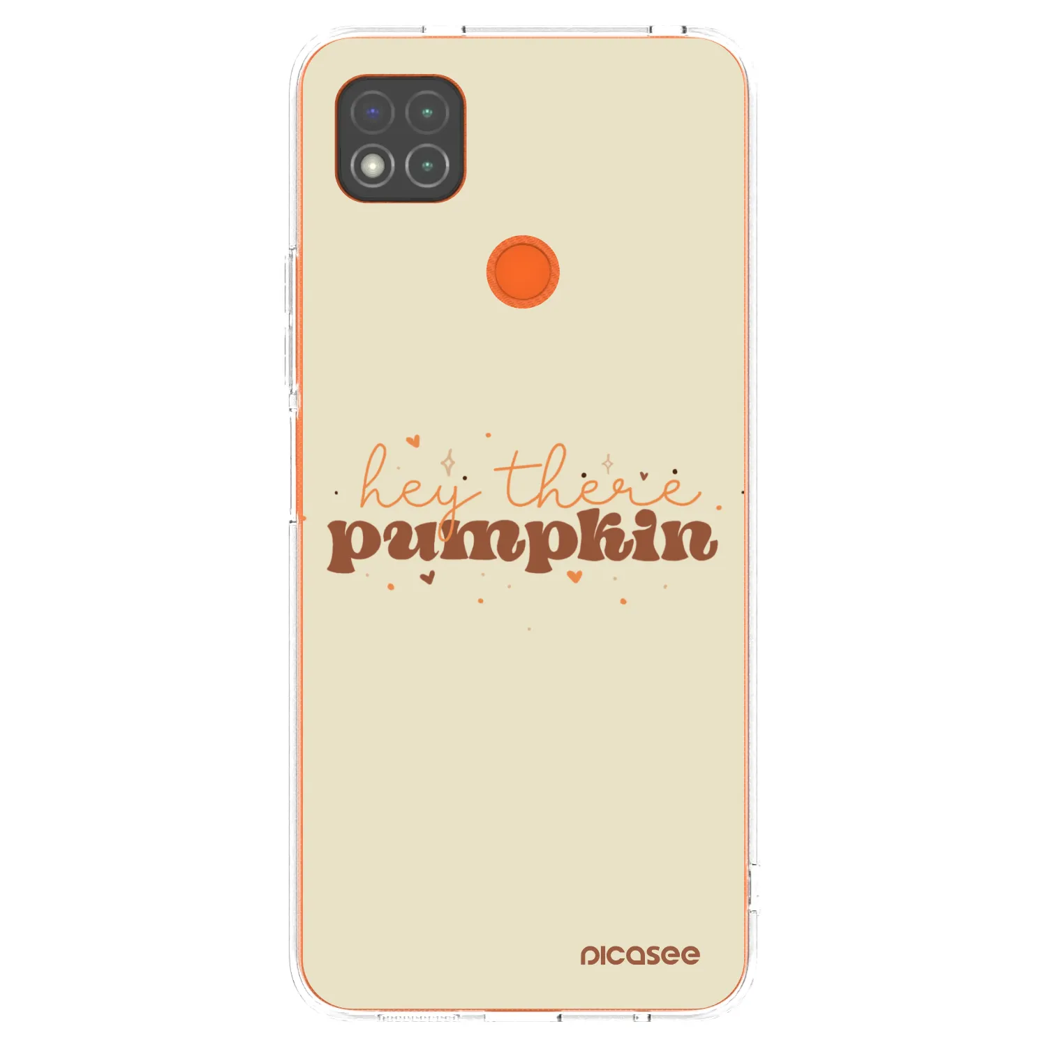 Picasee silikonowe przeźroczyste etui na Xiaomi Redmi 9C - Hey there pumpkin
