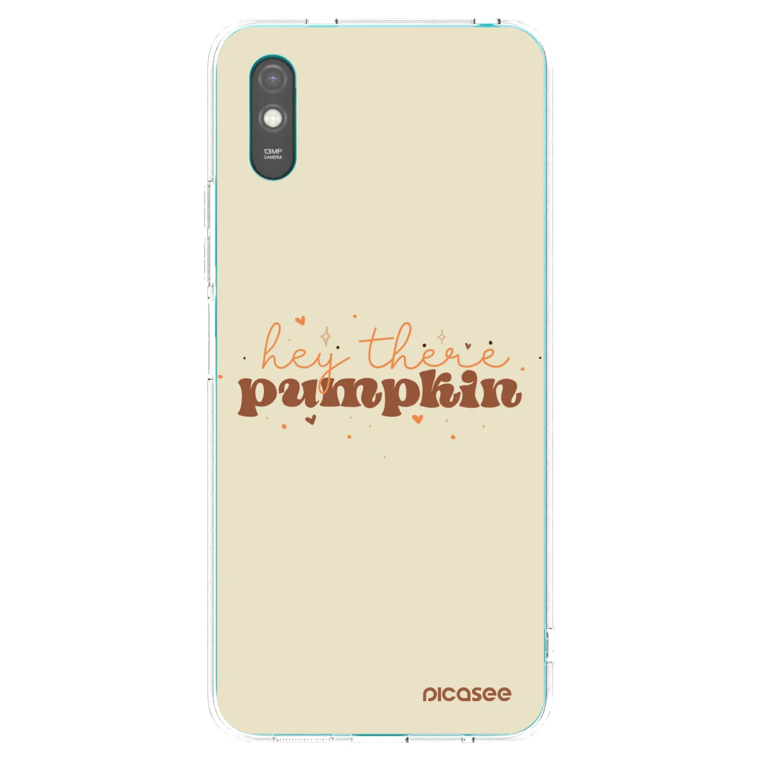 Picasee silikonowe przeźroczyste etui na Xiaomi Redmi 9A - Hey there pumpkin