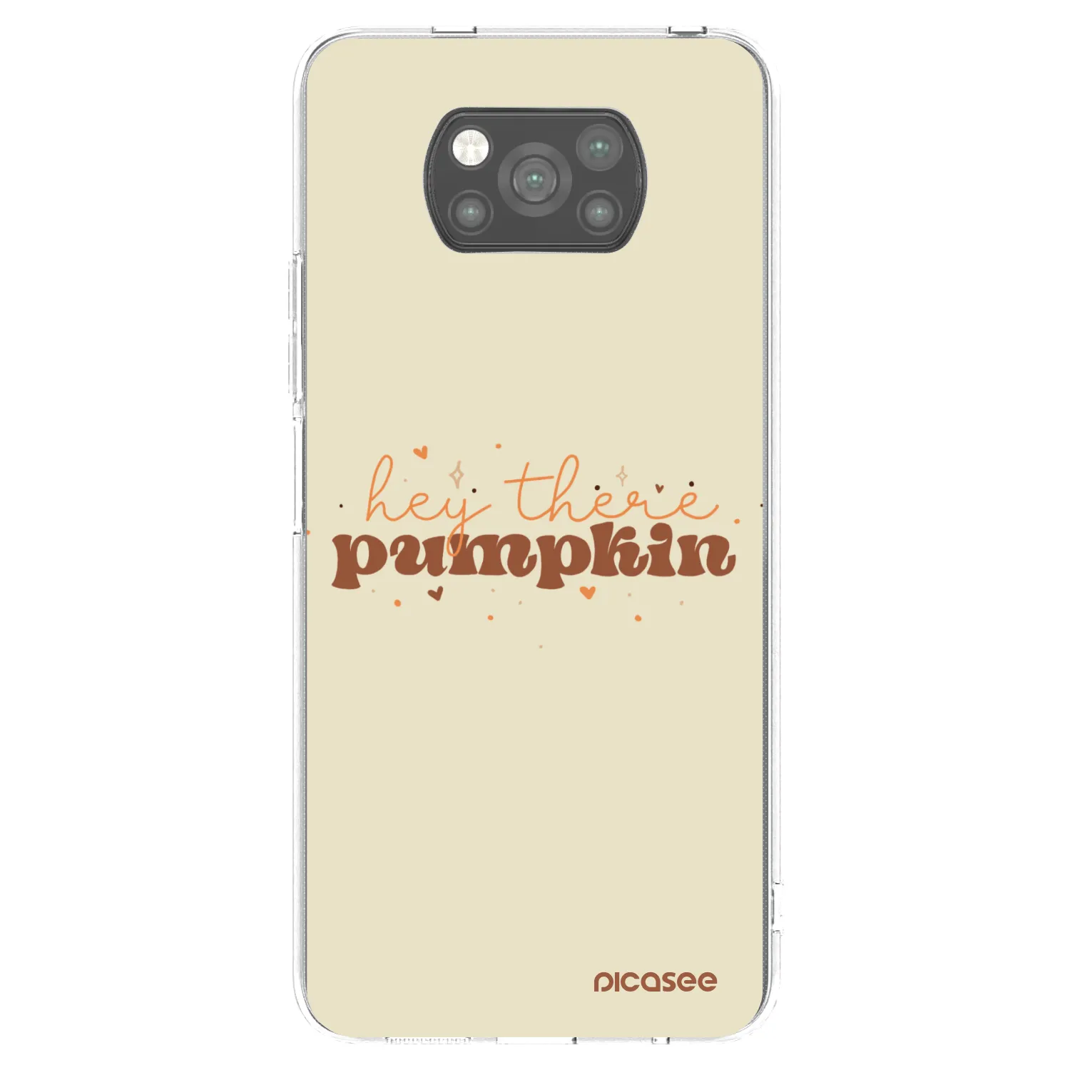 Picasee silikonowe czarne etui na Xiaomi Poco X3 - Hey there pumpkin