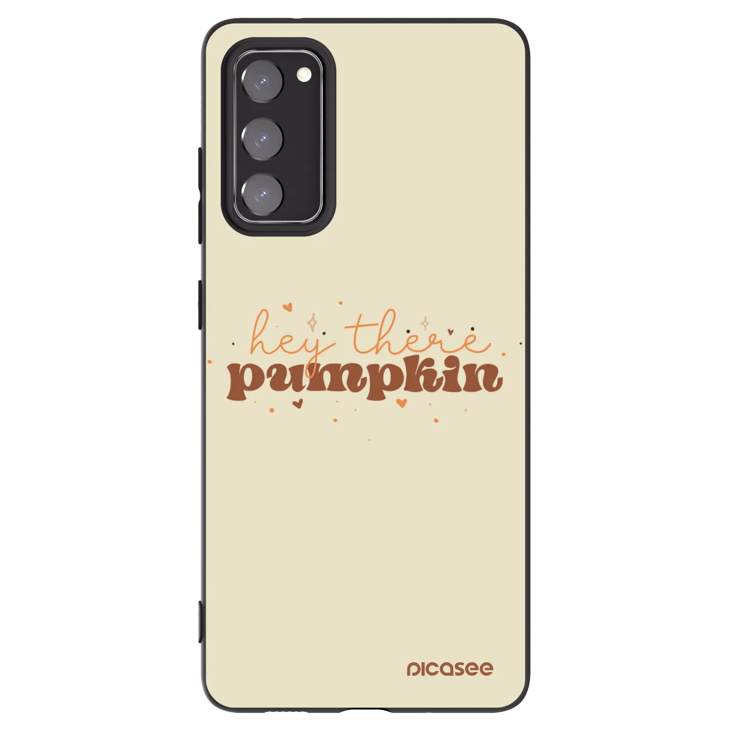 Picasee silikonowe czarne etui na Samsung Galaxy S20 FE - Hey there pumpkin
