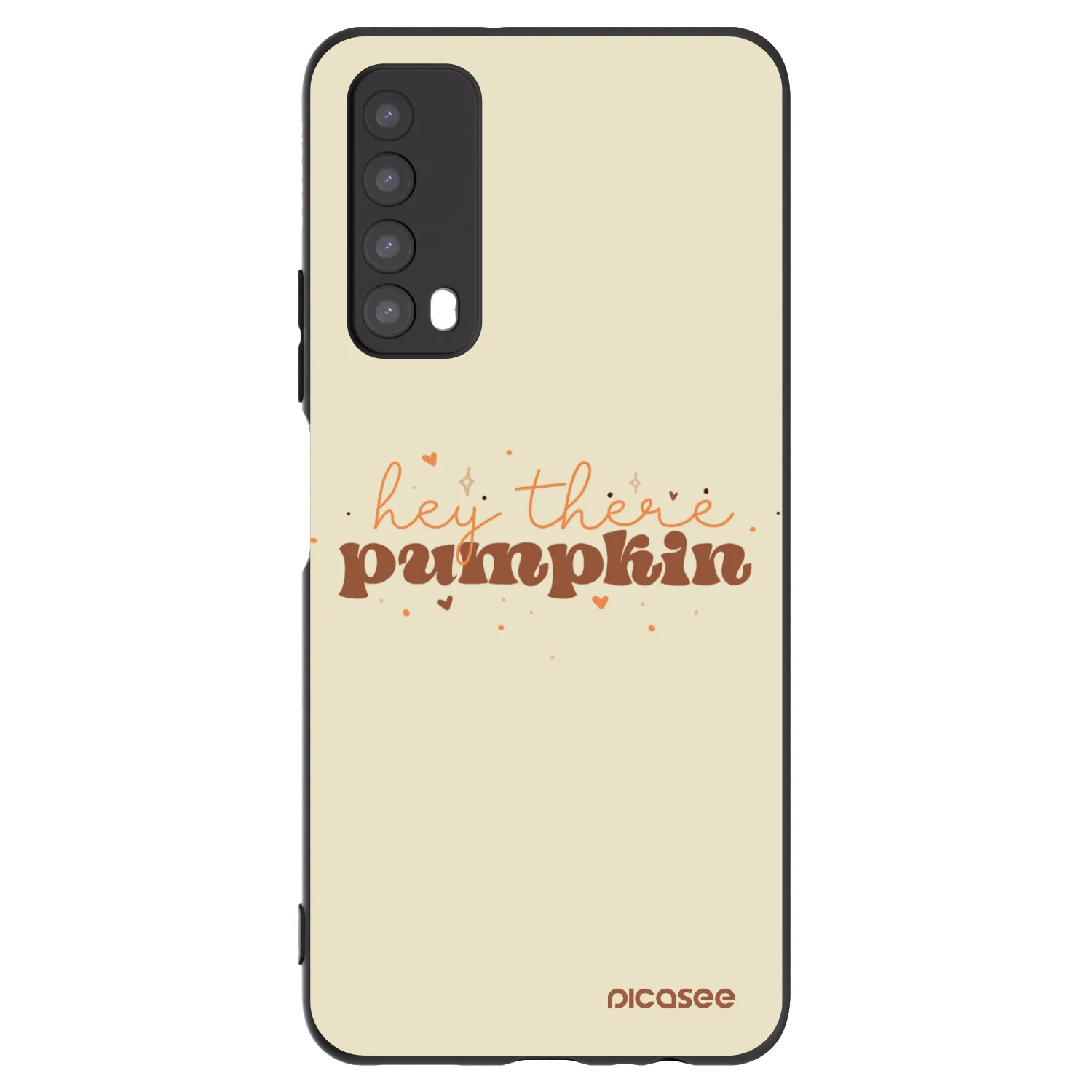 Picasee silikonowe czarne etui na Huawei P Smart 2021 - Hey there pumpkin
