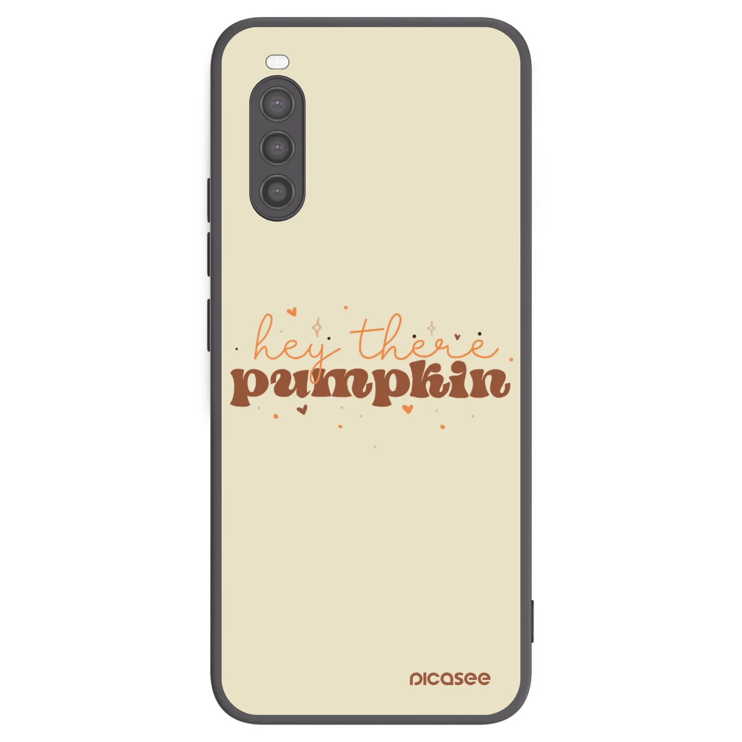 Picasee silikonowe czarne etui na Sony Xperia 10 II - Hey there pumpkin