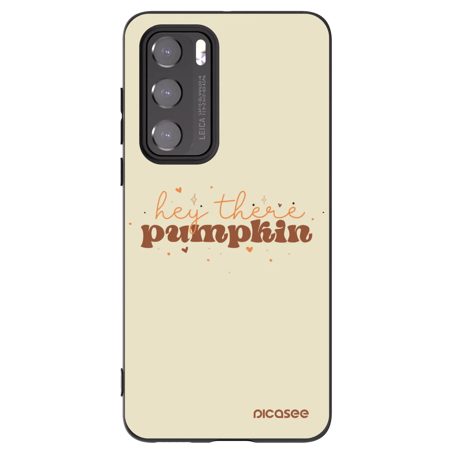 Picasee silikonowe czarne etui na Huawei P40 - Hey there pumpkin
