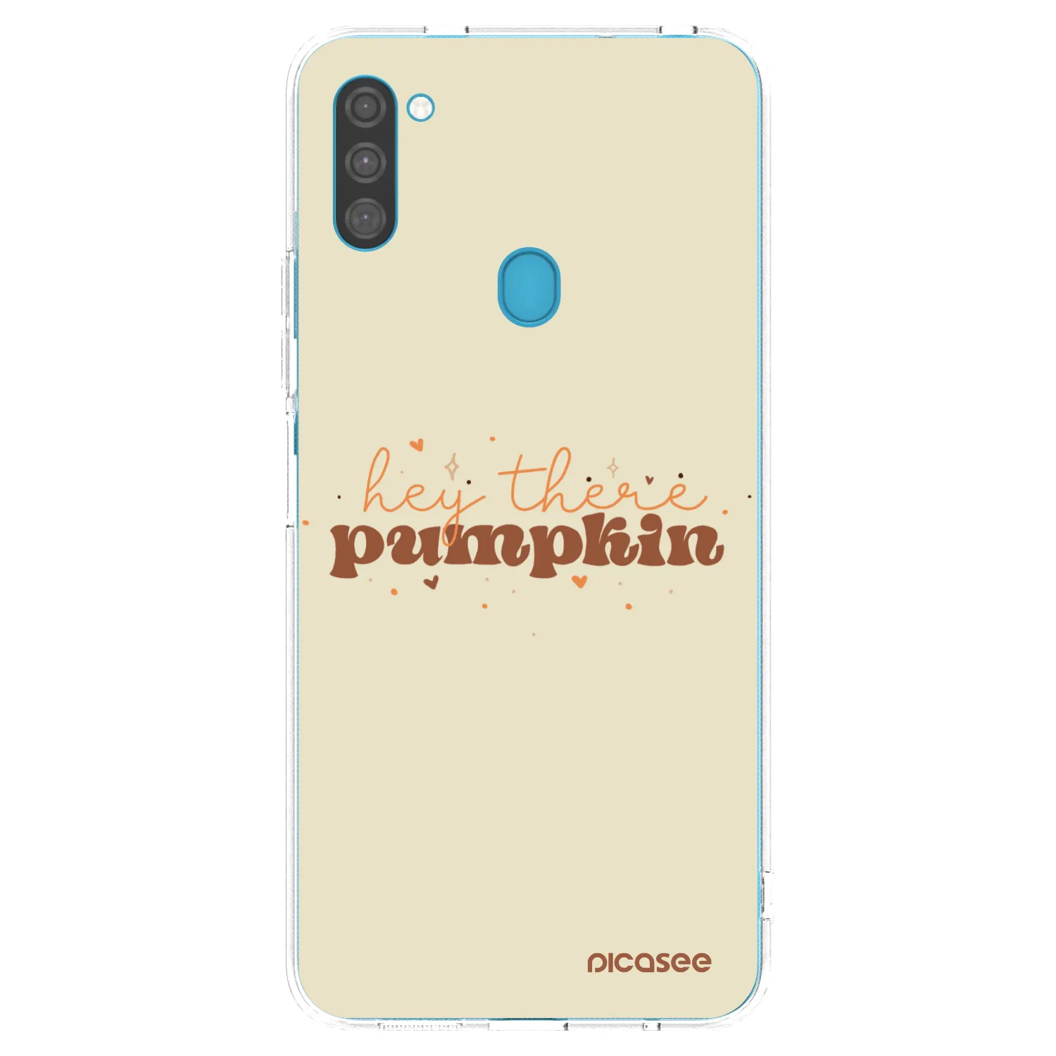 Picasee silikonowe przeźroczyste etui na Samsung Galaxy M11 - Hey there pumpkin