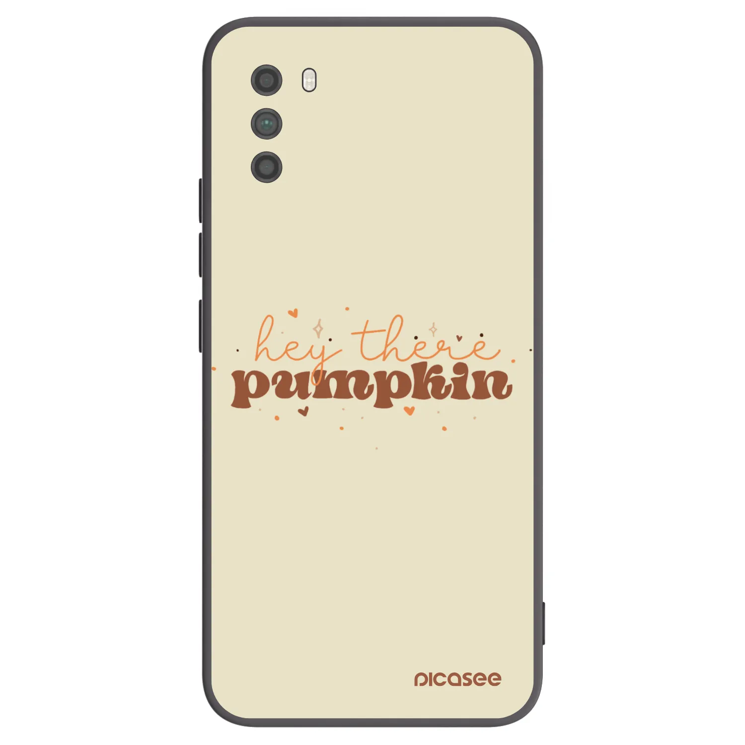 Picasee silikonowe czarne etui na Xiaomi Poco M3 - Hey there pumpkin