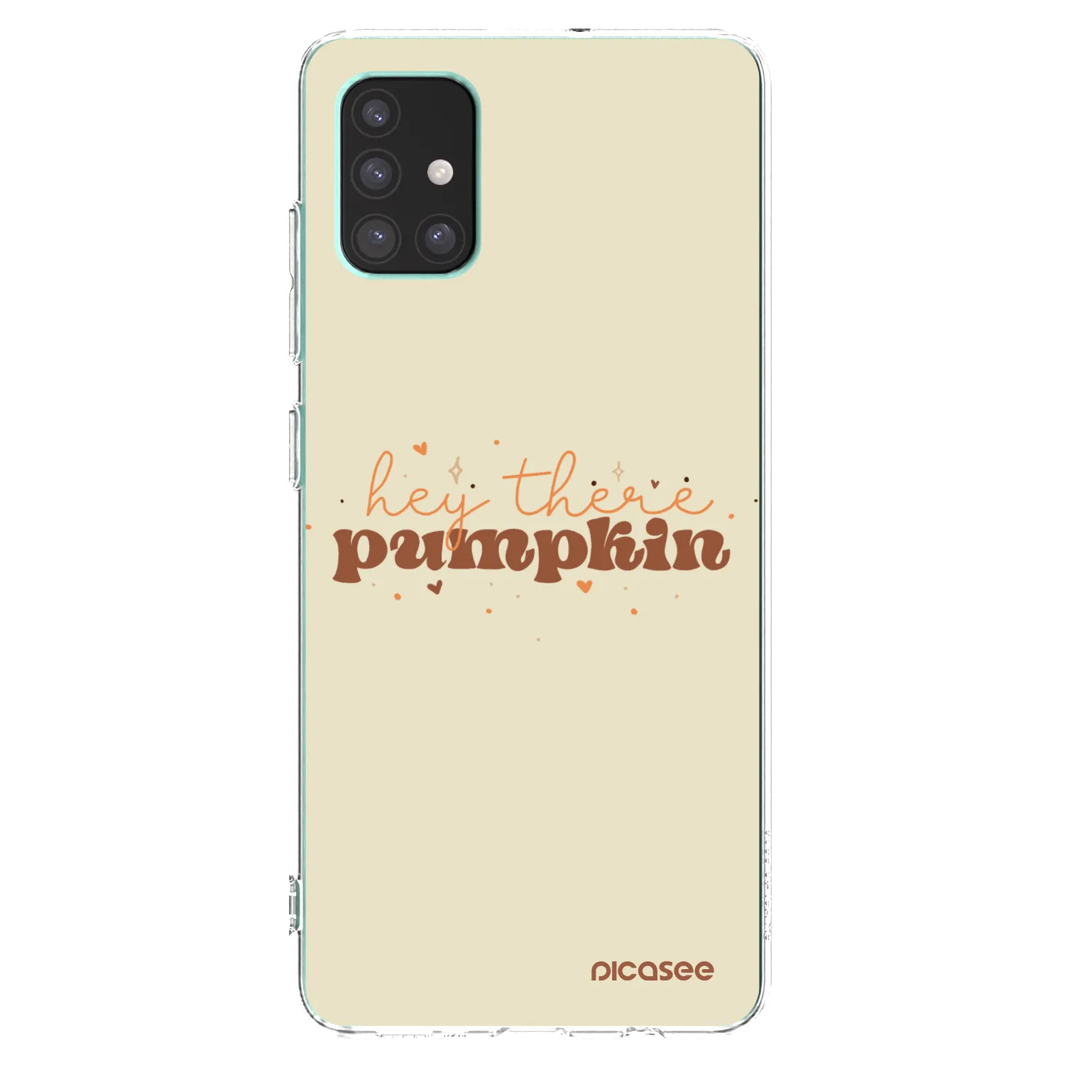 Picasee silikonowe przeźroczyste etui na Samsung Galaxy M51 M515F - Hey there pumpkin