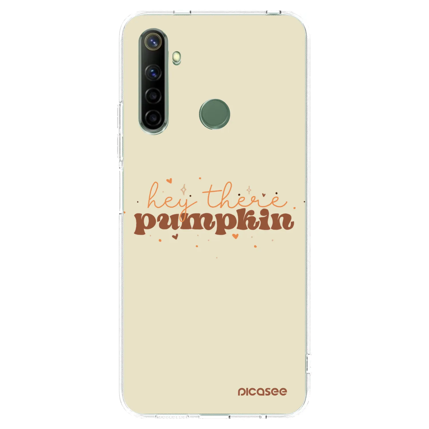Picasee silikonowe przeźroczyste etui na Realme 6i - Hey there pumpkin