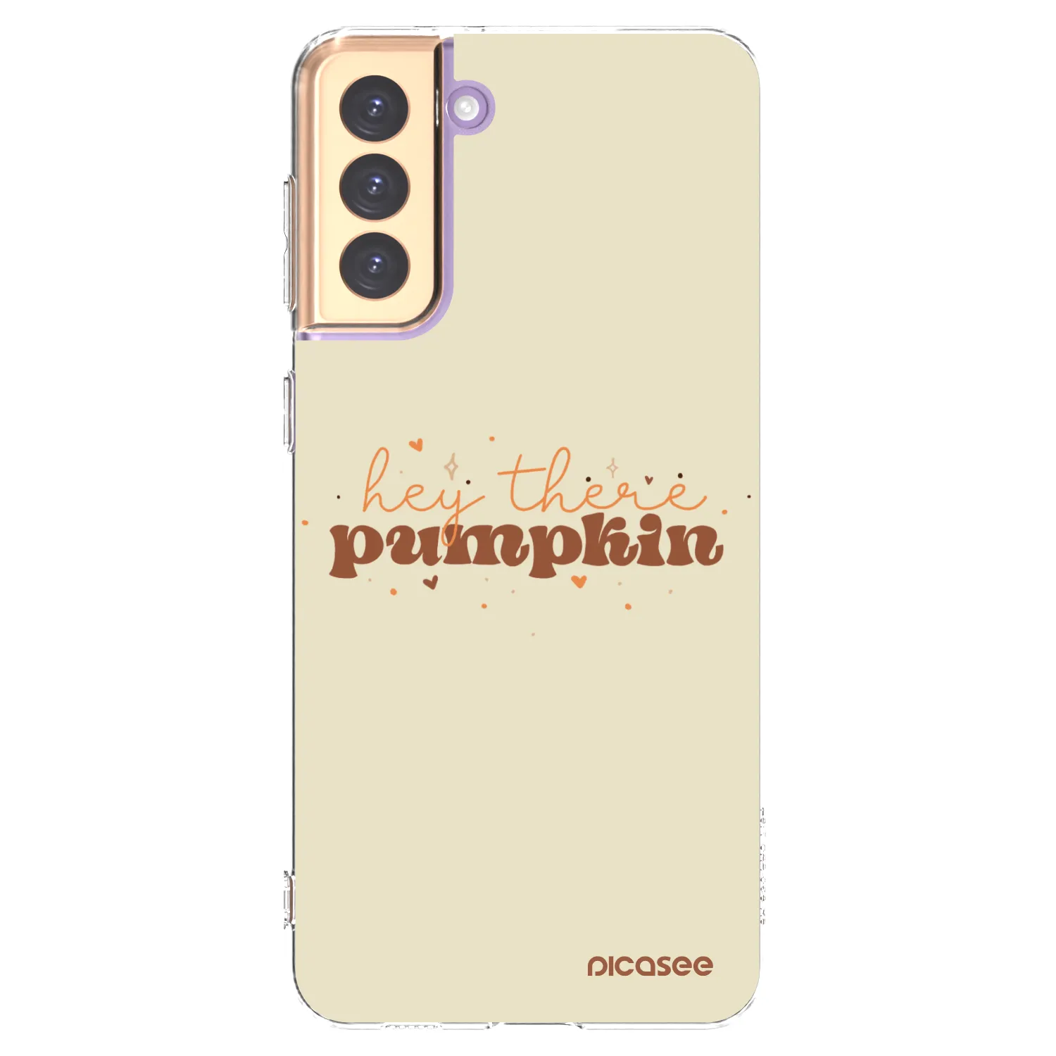 Picasee silikonowe przeźroczyste etui na Samsung Galaxy S21+ 5G G996F - Hey there pumpkin