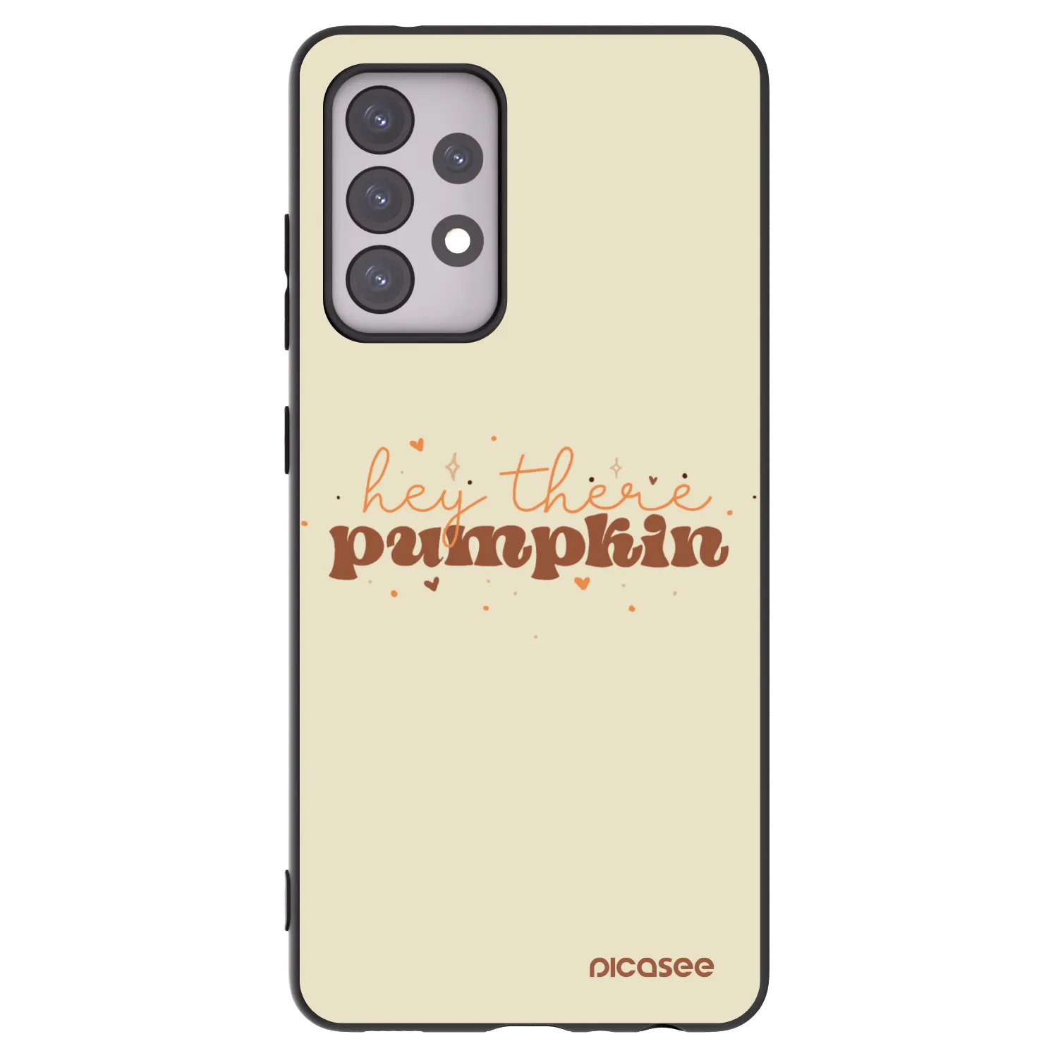 Picasee silikonowe czarne etui na Samsung Galaxy A52 5G A525F - Hey there pumpkin