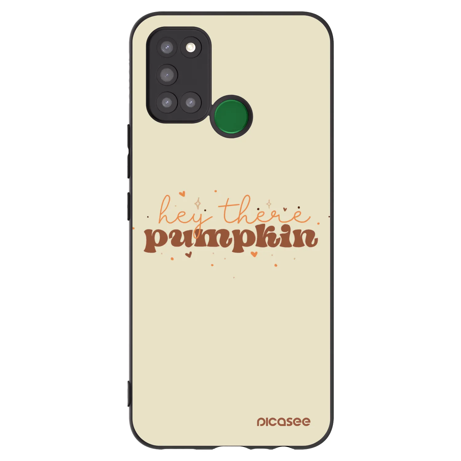 Picasee silikonowe czarne etui na Realme 7i - Hey there pumpkin