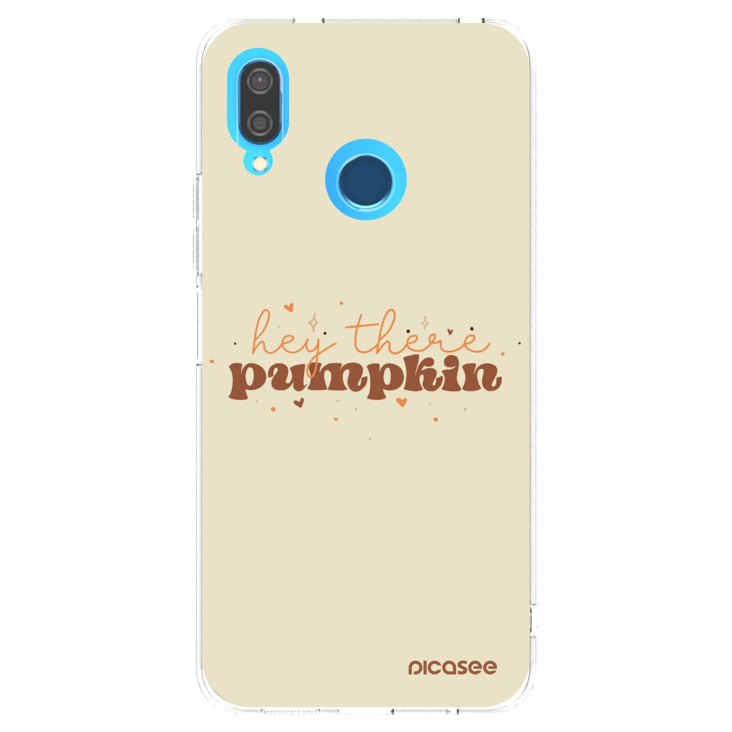 Picasee silikonowe przeźroczyste etui na Huawei P20 Lite - Hey there pumpkin