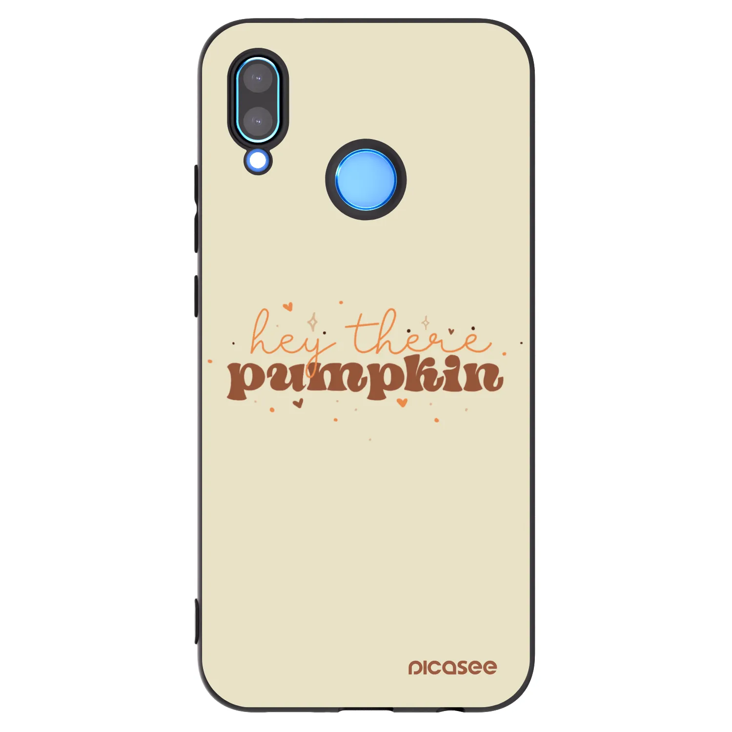 Picasee silikonowe czarne etui na Huawei P20 Lite - Hey there pumpkin