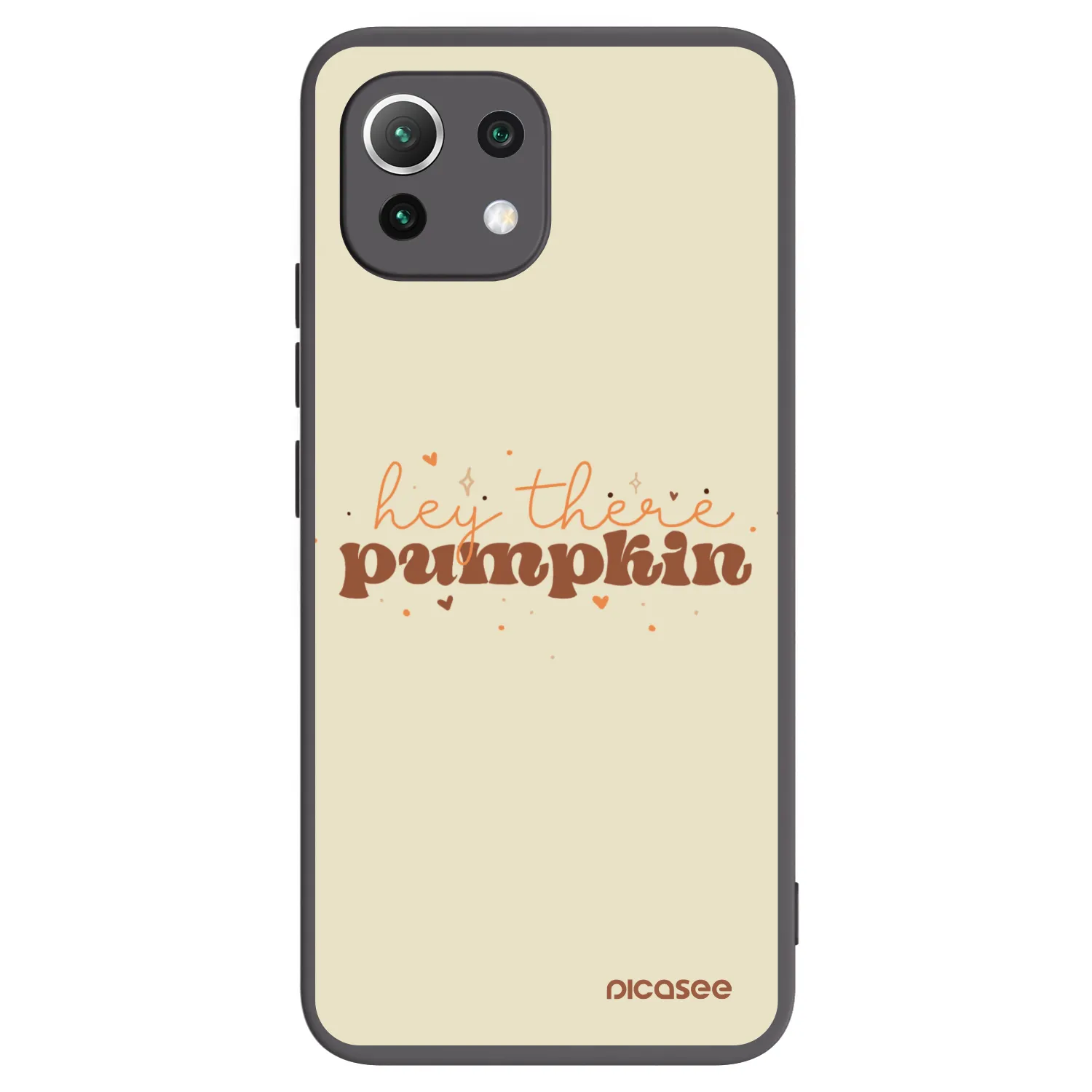 Picasee silikonowe czarne etui na Xiaomi Mi 11 Lite - Hey there pumpkin