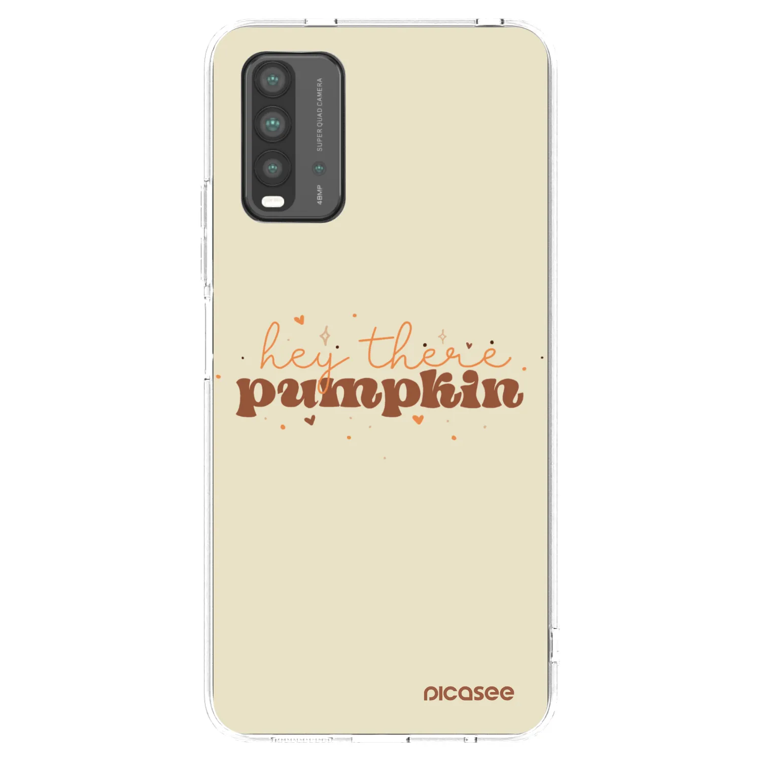 Picasee silikonowe czarne etui na Xiaomi Redmi 9T - Hey there pumpkin