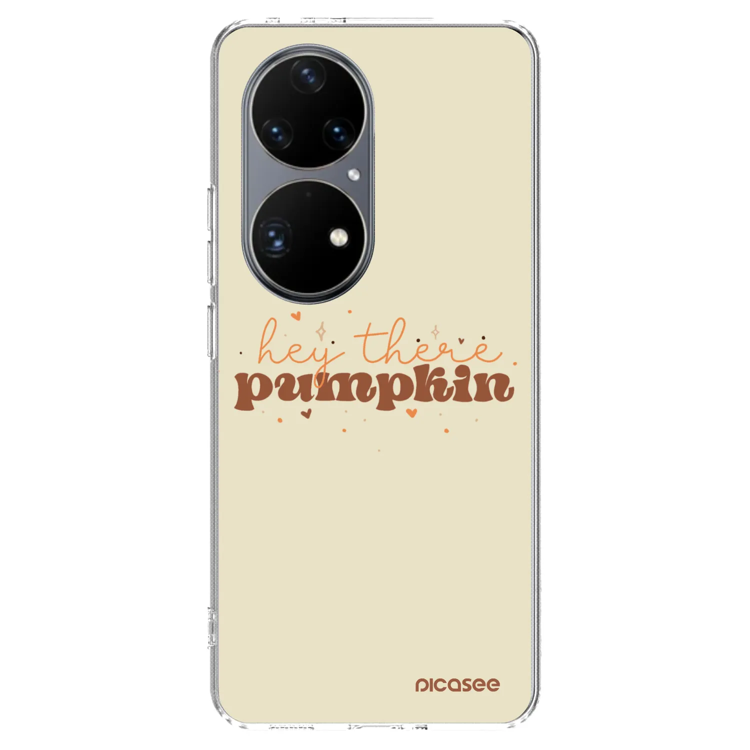 Picasee silikonowe przeźroczyste etui na Huawei P50 - Hey there pumpkin