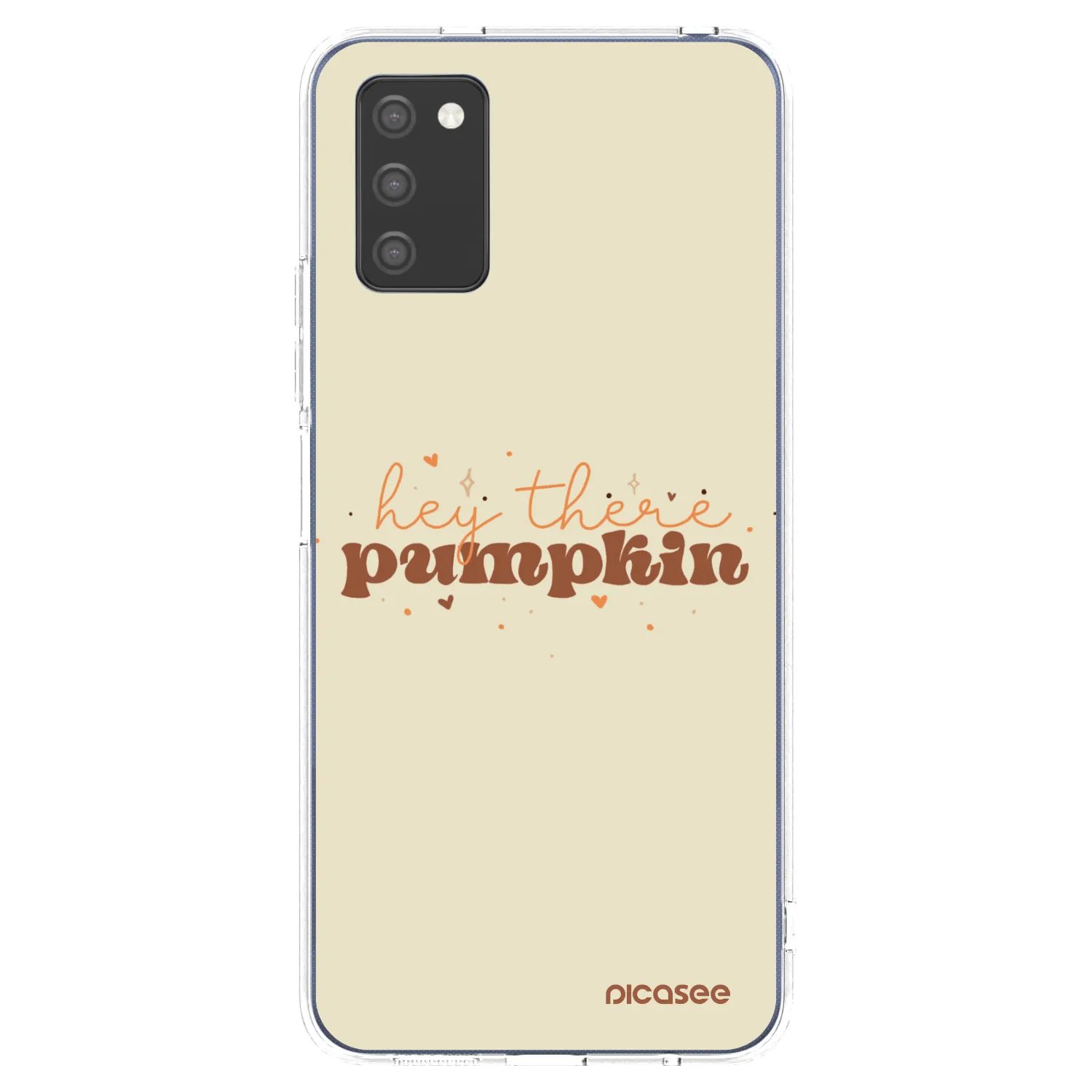Picasee silikonowe przeźroczyste etui na Samsung Galaxy A02s A025G - Hey there pumpkin