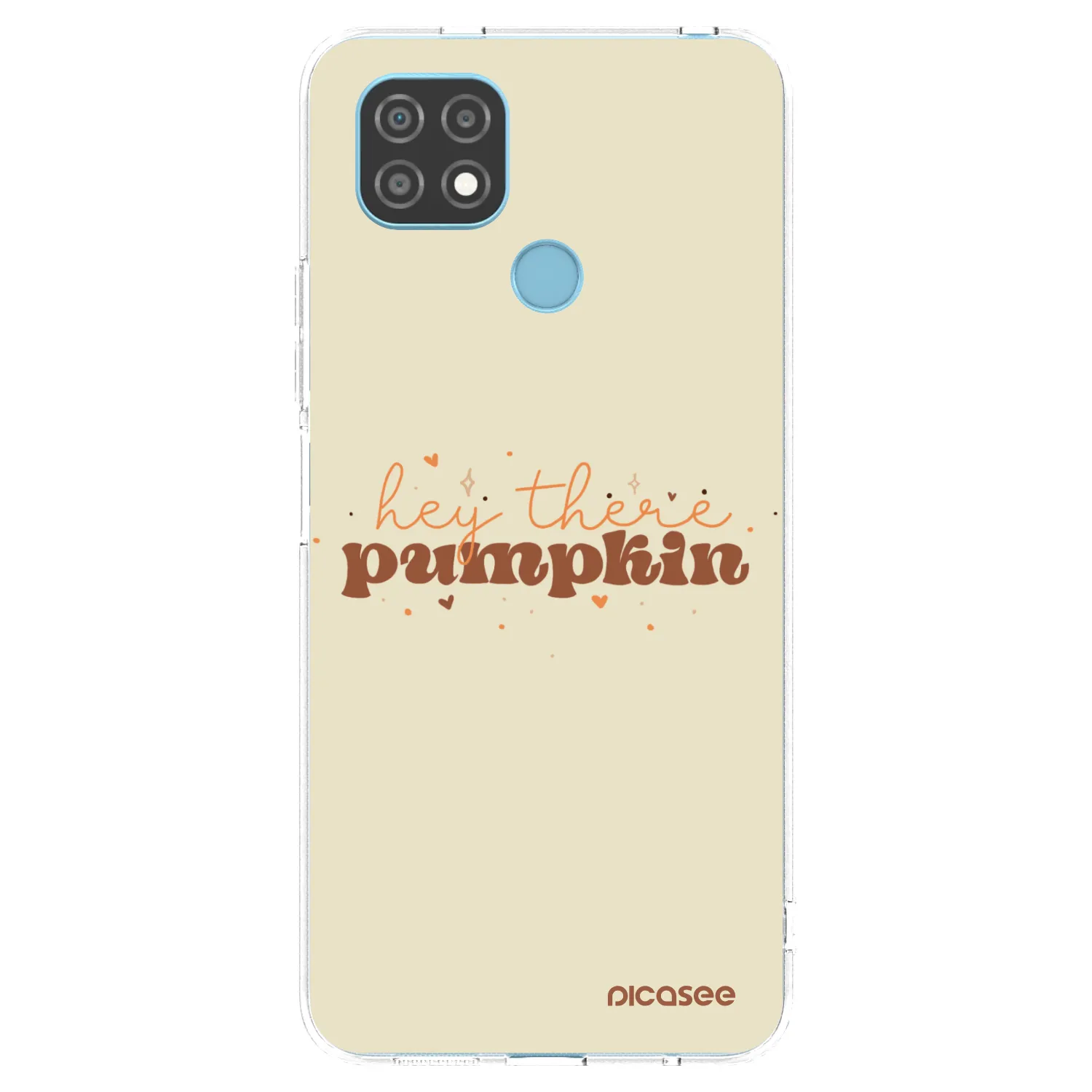 Picasee silikonowe przeźroczyste etui na Realme C21 - Hey there pumpkin