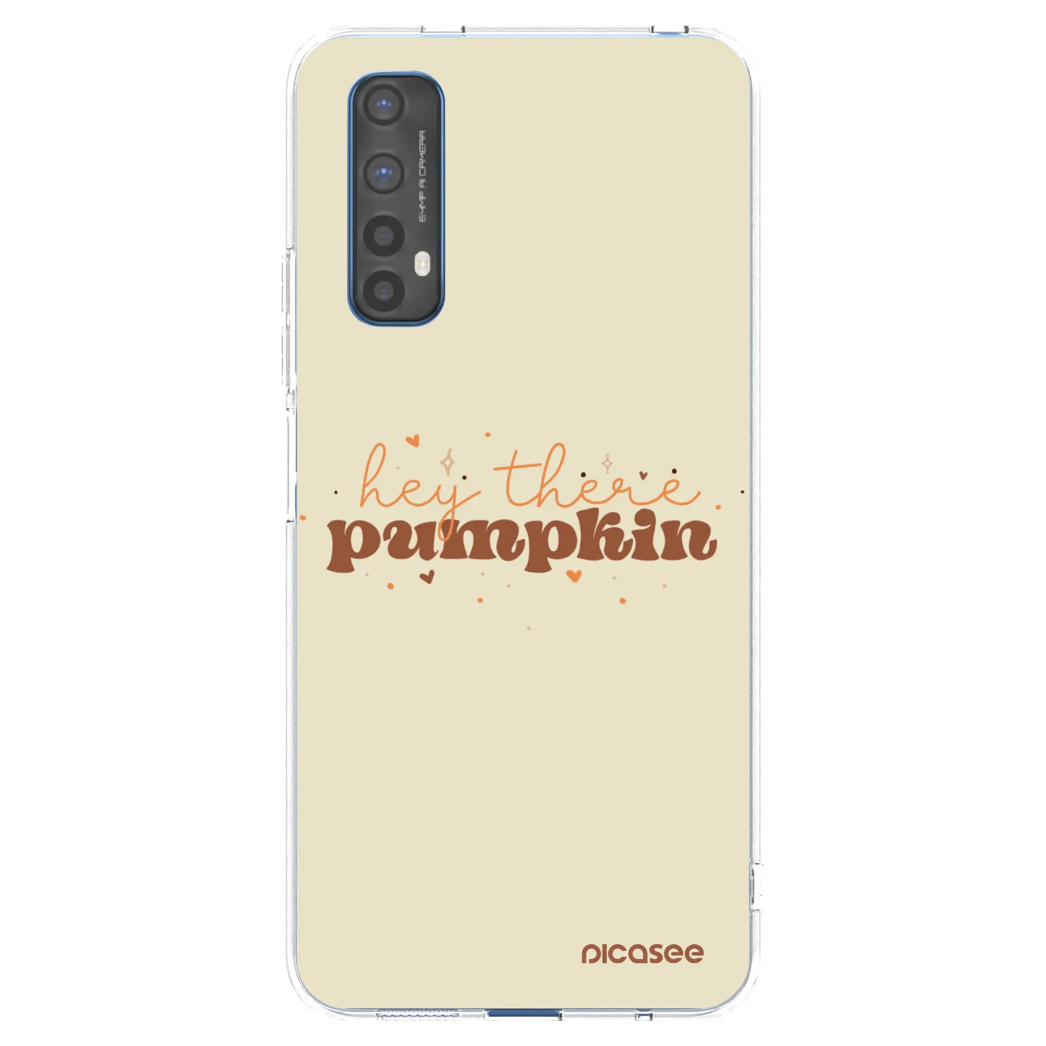 Picasee silikonowe przeźroczyste etui na Realme 7 - Hey there pumpkin