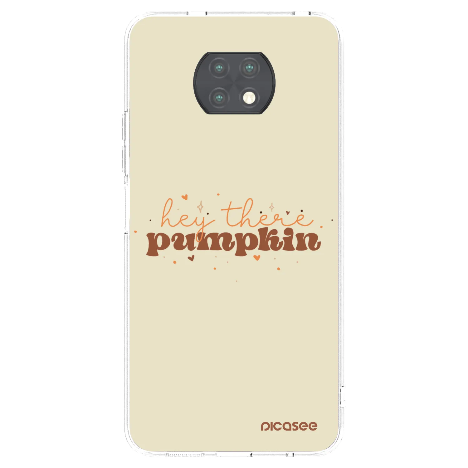 Picasee silikonowe przeźroczyste etui na Xiaomi Redmi Note 9T - Hey there pumpkin