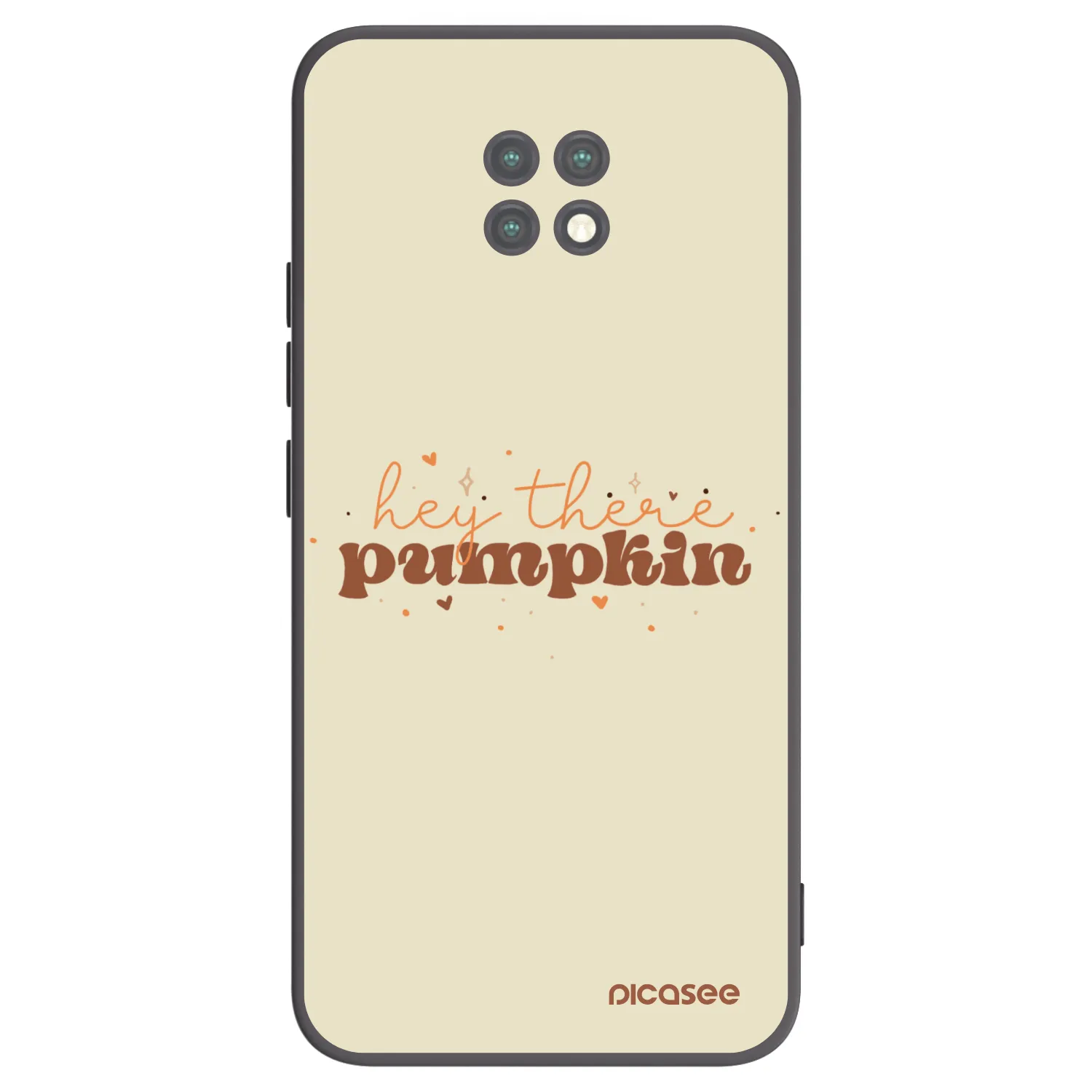 Picasee silikonowe czarne etui na Xiaomi Redmi Note 9T - Hey there pumpkin