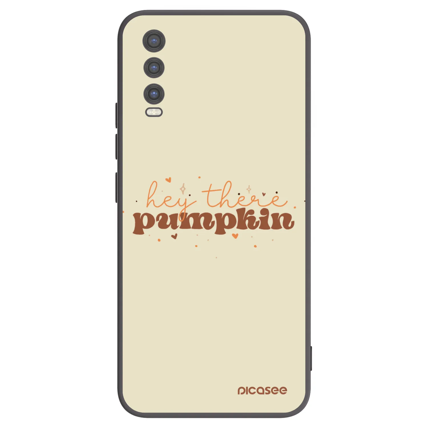 Picasee silikonowe czarne etui na Vivo Y20s - Hey there pumpkin
