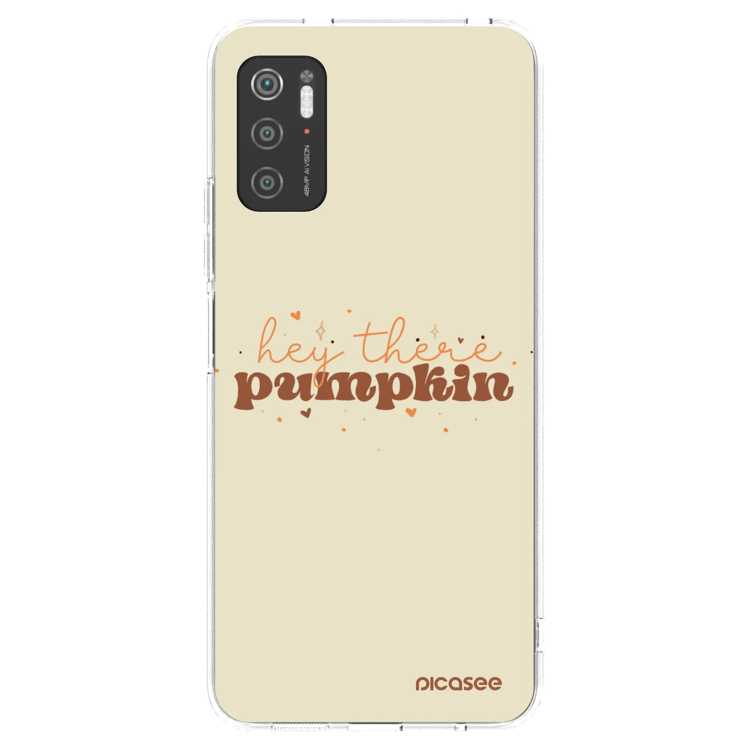 Picasee silikonowe przeźroczyste etui na Xiaomi Poco M3 Pro 5G - Hey there pumpkin