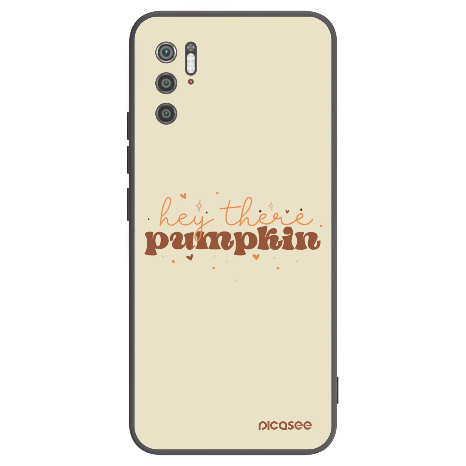 Picasee silikonowe czarne etui na Xiaomi Poco M3 Pro 5G - Hey there pumpkin