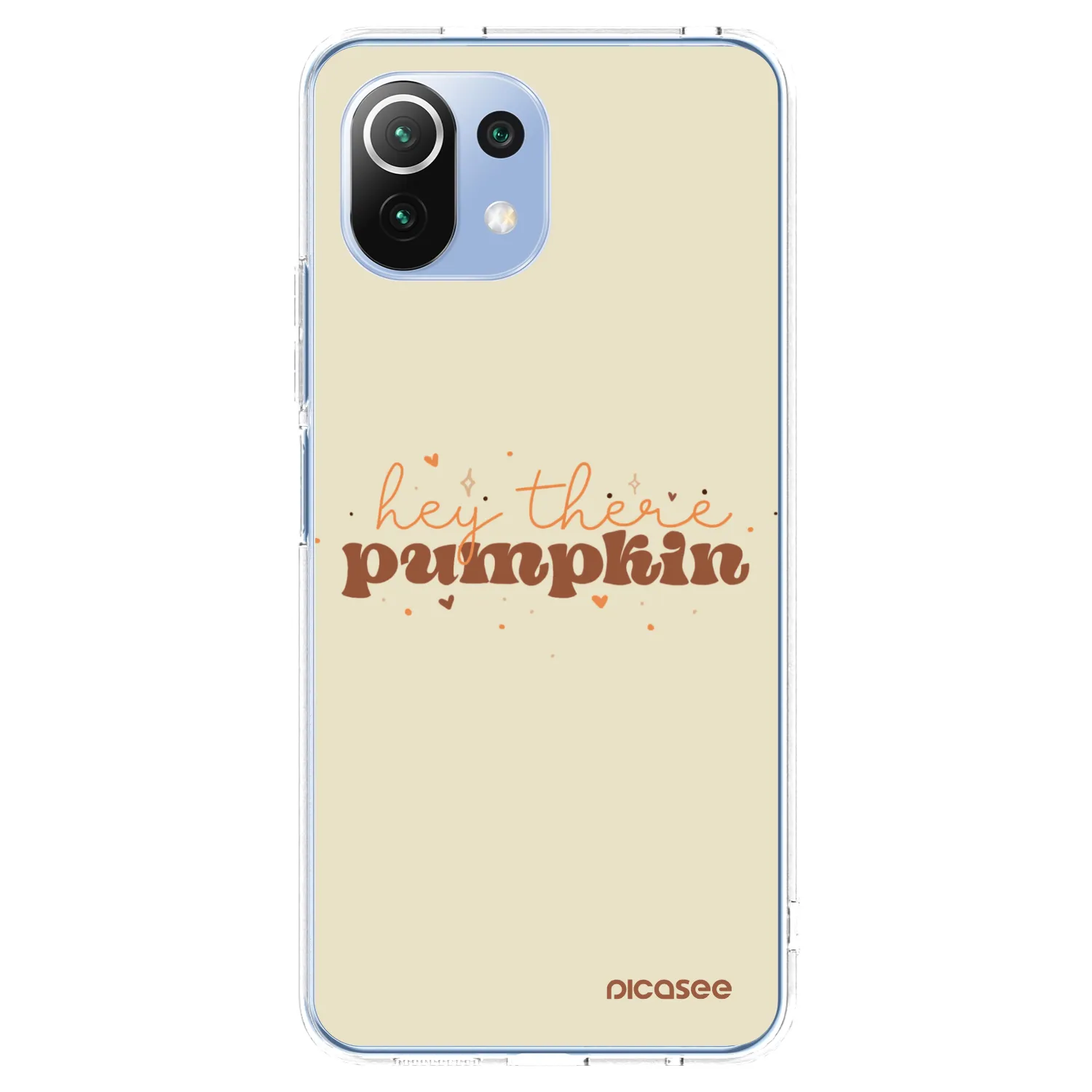 Picasee silikonowe przeźroczyste etui na Xiaomi 11 Lite 5G NE - Hey there pumpkin