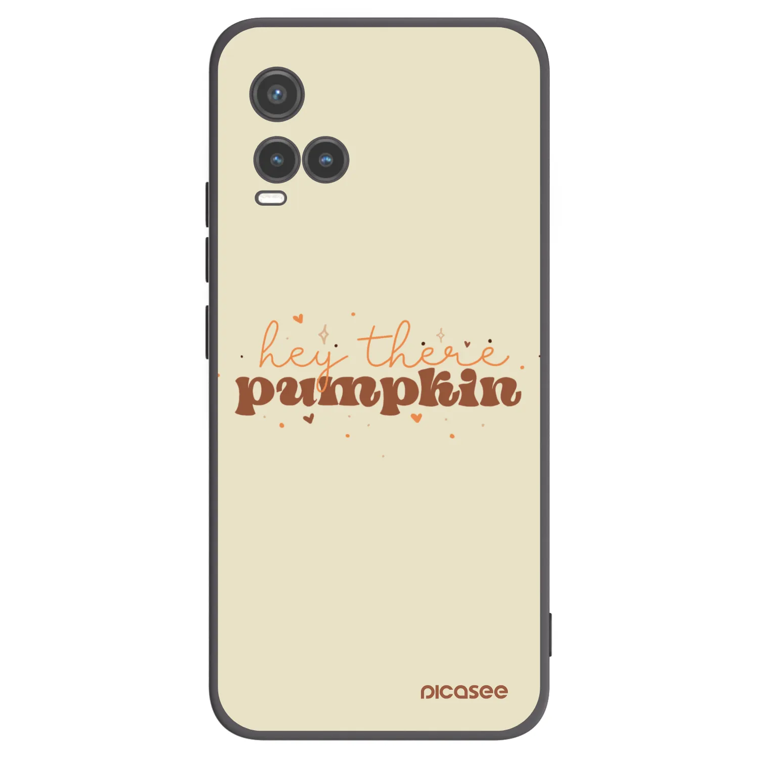 Picasee silikonowe czarne etui na Vivo Y33s - Hey there pumpkin