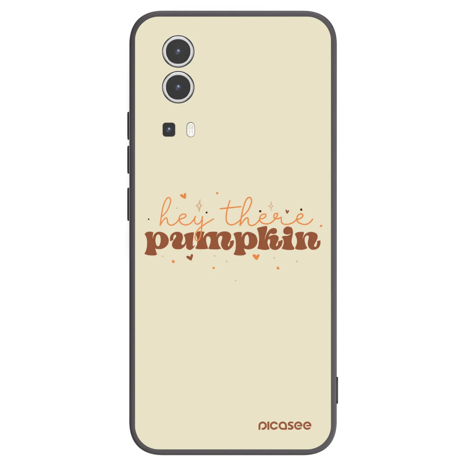 Picasee silikonowe czarne etui na Vivo Y72 5G - Hey there pumpkin