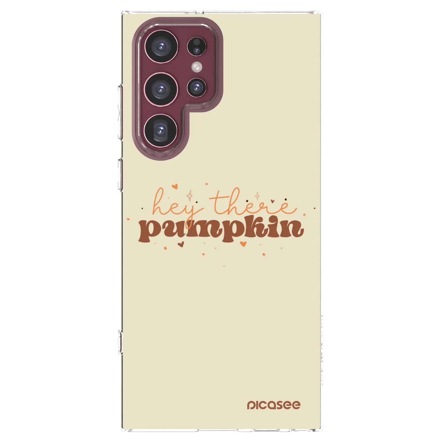 Picasee silikonowe przeźroczyste etui na Samsung Galaxy S22 Ultra 5G - Hey there pumpkin