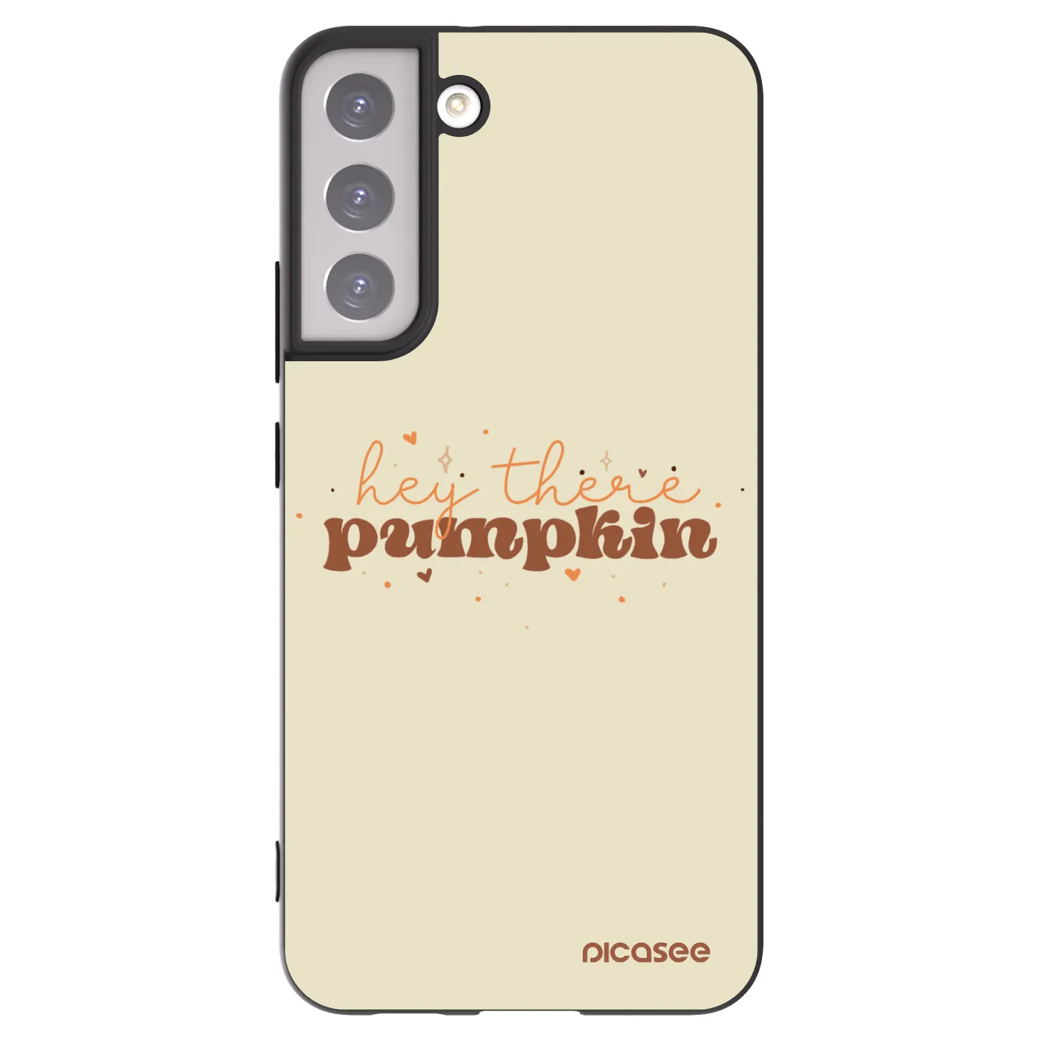 Picasee silikonowe czarne etui na Samsung Galaxy S22+ 5G - Hey there pumpkin