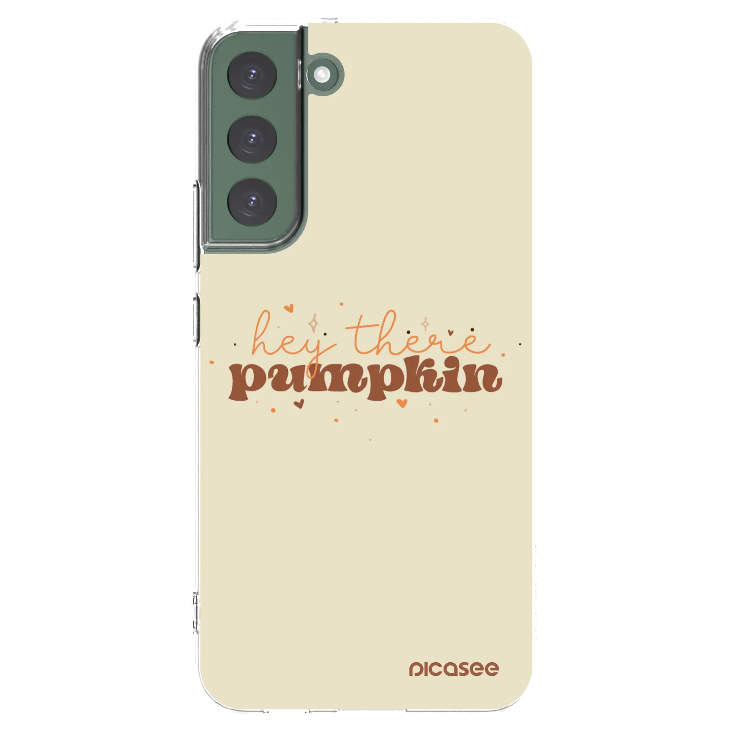 Picasee silikonowe przeźroczyste etui na Samsung Galaxy S22+ 5G - Hey there pumpkin