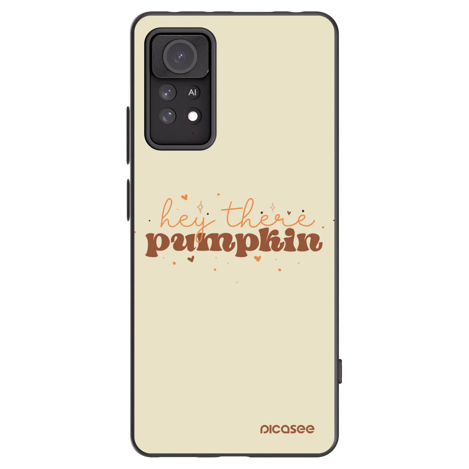 Picasee silikonowe czarne etui na Xiaomi Redmi Note 11 Pro 5G - Hey there pumpkin