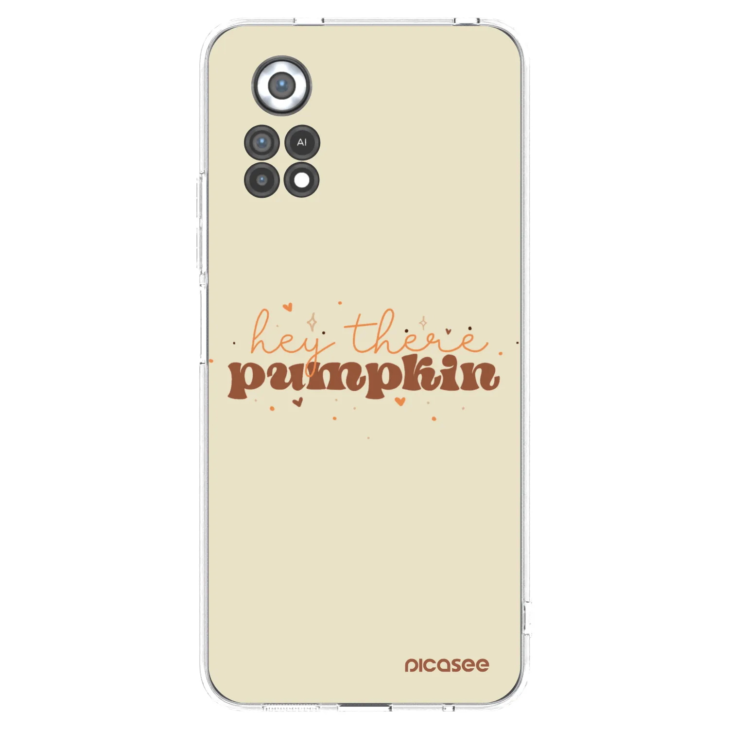 Picasee silikonowe przeźroczyste etui na Xiaomi Poco X4 Pro 5G - Hey there pumpkin