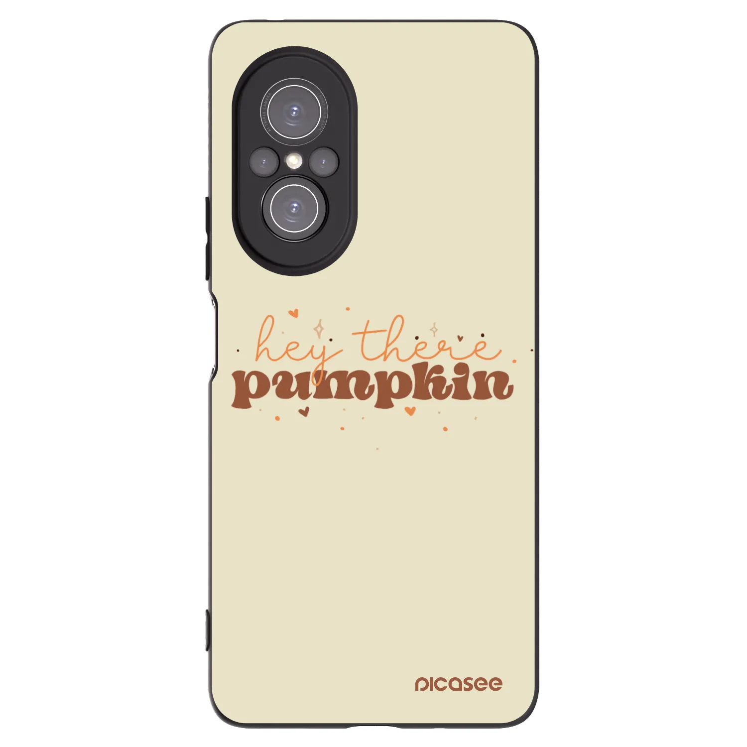 Picasee silikonowe czarne etui na Huawei Nova 9 SE - Hey there pumpkin