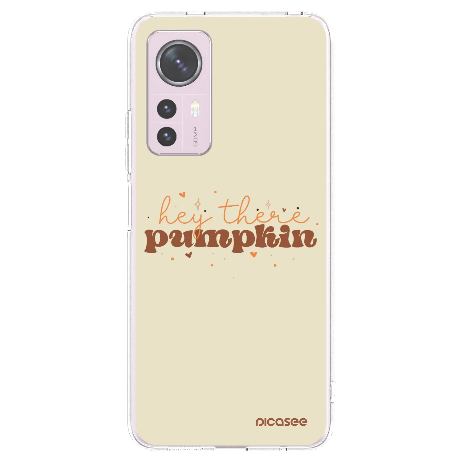 Picasee silikonowe przeźroczyste etui na Xiaomi 12 - Hey there pumpkin